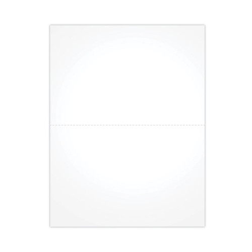 Blank Cut Sheets for W-2 Tax Forms, 2-Down Style, 8.5 x 11, White, 50/Pack [SKU: TOPBLW2S]