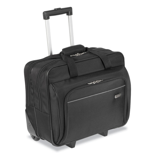 Rolling Laptop Case, 1200D Polyester, Fits Devices Up to 16", Polyester, 16.5 x 7.5 x 14, Black [SKU: TRGTBR003US]