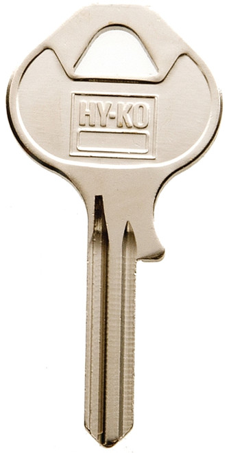 HY-KO 11010M17 Key Blank, Brass, Nickel, For: Master Vehicle Locks [SKU: ORG4840476]