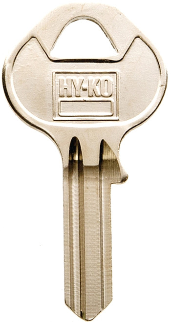HY-KO 11010M18 Key Blank, Brass, Nickel, For: Master Vehicle Locks [SKU: ORG5935770]