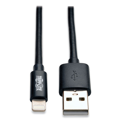 Lightning to USB Cable, 10 ft, Black [SKU: TRPM100010BK]