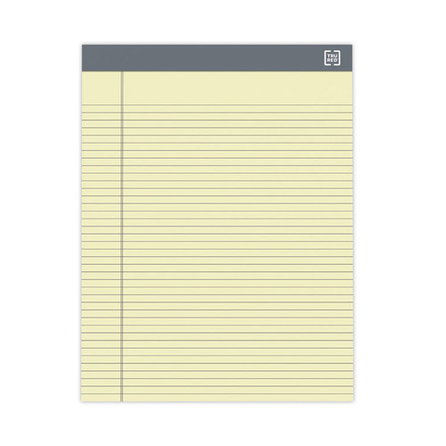 Notepads, Narrow Rule, 50 Canary-Yellow 8.5 x 11.75 Sheets, 3/Pack [SKU: TUD59960]