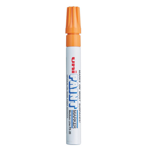 Permanent Marker, Medium Bullet Tip, Orange [SKU: UBC63607]