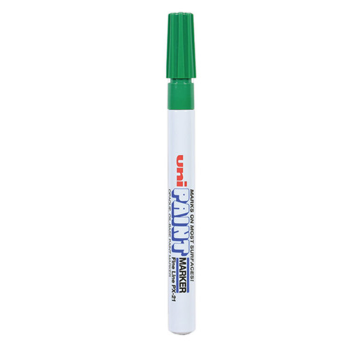 Permanent Marker, Fine Bullet Tip, Green [SKU: UBC63704]