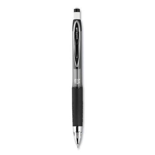 207 Mechanical Pencil w/ 10 Leads and 2 Erasers, 0.7 mm, HB (#2), Black Lead, Black Barrel, 2/Pack [SKU: UBC90181]