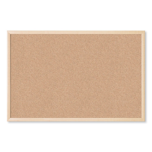 Cork Bulletin Board, 35 x 23, Natural Surface, Birch Frame [SKU: UBR266U0001]