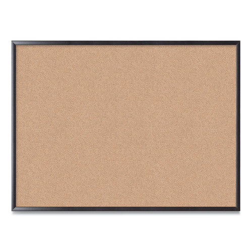 Cork Bulletin Board, 48 x 36, Natural Surface, Black Frame [SKU: UBR2876U0001]
