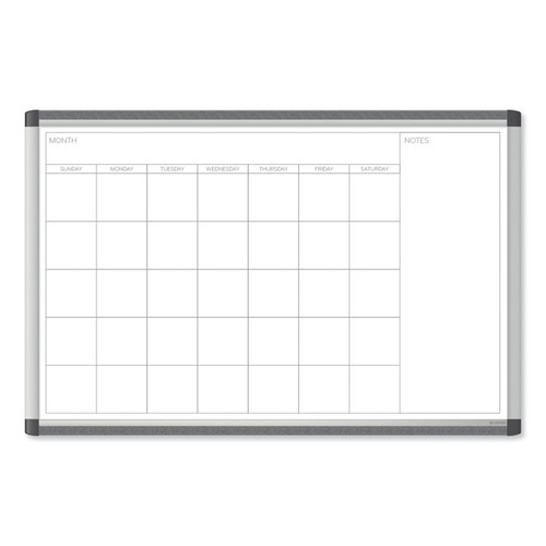 PINIT Magnetic Dry Erase Undated One Month Calendar, 36 x 24, White [SKU: UBR2901U0001]