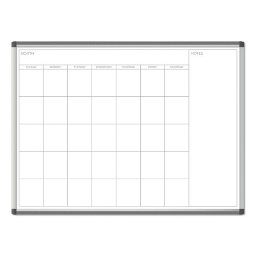 PINIT Magnetic Dry Erase Undated One Month Calendar, 48 x 36, White [SKU: UBR2903U0001]