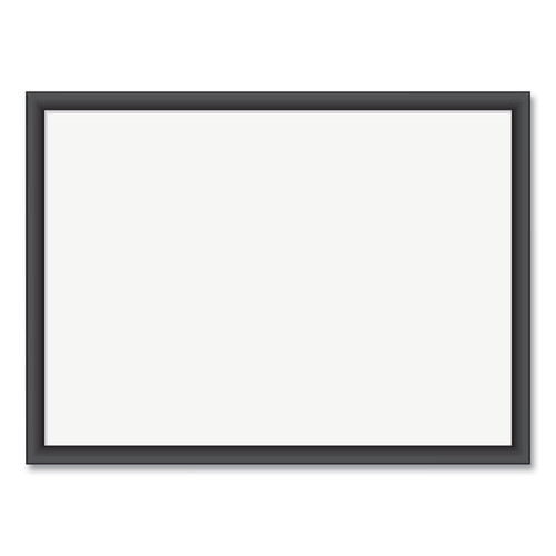 Magnetic Dry Erase Board with MDF Frame, 24 x 18, White Surface, Black Frame [SKU: UBR307U0001]