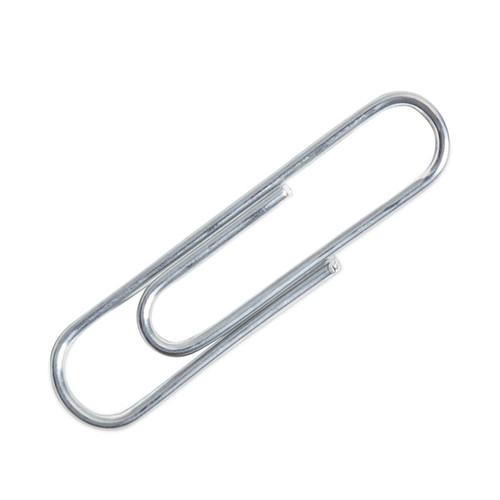 Paper Clips, Medium, Vinyl-Coated, Silver, 200 Clips/Box, 5 Boxes/Pack [SKU: UBR3684U0624]
