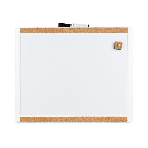 PINIT Magnetic Dry Erase Board with Plastic Frame, 20 x 16, White Surface and Frame [SKU: UBR428U0001]