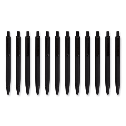 Cambria Soft Touch Mechanical Pencil, 0.7 mm, HB (#2), Black Lead, Black Barrel, 12/Pack [SKU: UBR5008U0124]