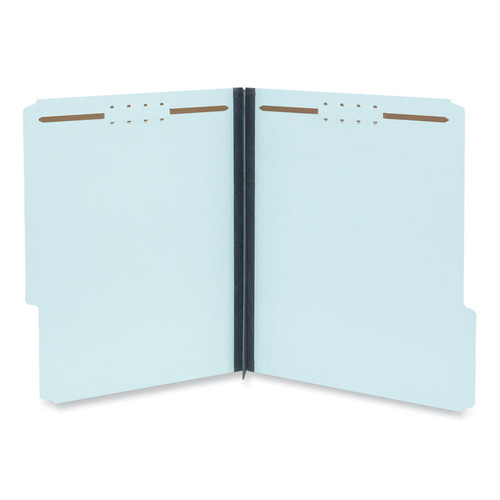 Top Tab Classification Folders, 2" Expansion, 2 Fasteners, Letter Size, Light Blue Exterior, 25/Box [SKU: UNV10401]