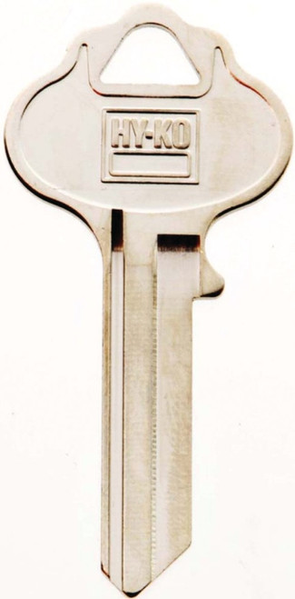 HY-KO 11010WR2 Key Blank, Brass, Nickel, For: Weiser Cabinet, House Locks and Padlocks [SKU: ORG1028224]