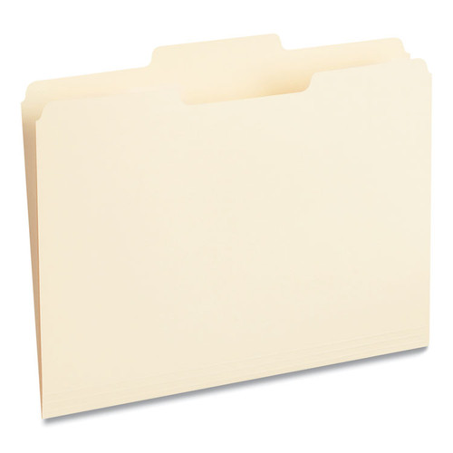 Top Tab File Folders, 1/3-Cut Tabs: Center Position, Letter Size, 0.75" Expansion, Manila, 100/Box [SKU: UNV12122]