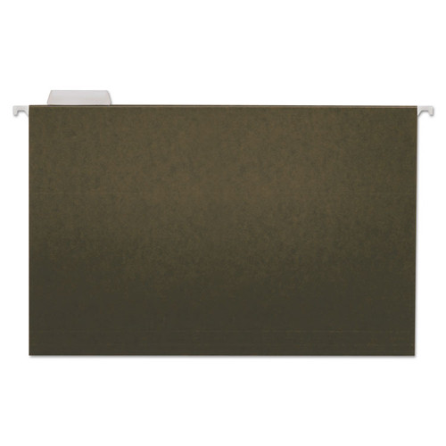 Hanging File Folders, Legal Size, 1/5-Cut Tabs, Standard Green, 25/Box [SKU: UNV14215]