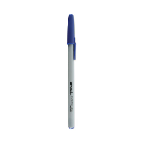 Ballpoint Pen Value Pack, Stick, Medium 1 mm, Blue Ink, Gray Barrel, 60/Pack [SKU: UNV15614]