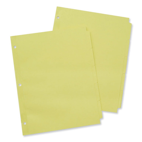 Self-Tab Index Dividers, 5-Tab, 11 x 8.5, Buff, 36 Sets [SKU: UNV20836]