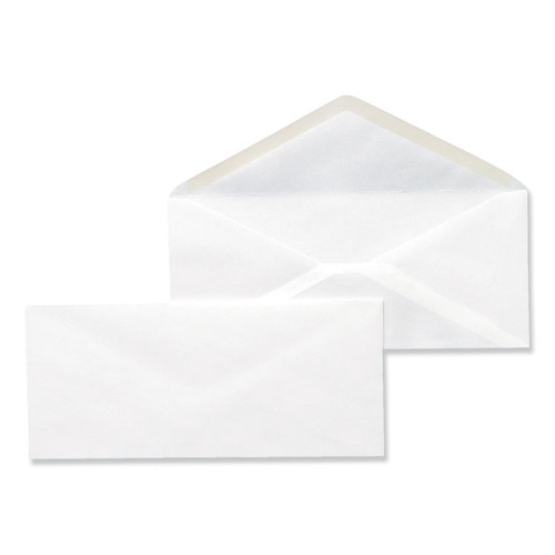 Open-Side Business Envelope, #10, Monarch Flap, Gummed Closure, 4.13 x 9.5, White, 500/Box [SKU: UNV35210]