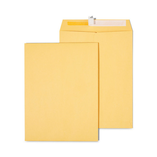 Peel Seal Strip Catalog Envelope, #10 1/2, Square Flap, Self-Adhesive Closure, 9 x 12, Natural Kraft, 100/Box [SKU: UNV40102]