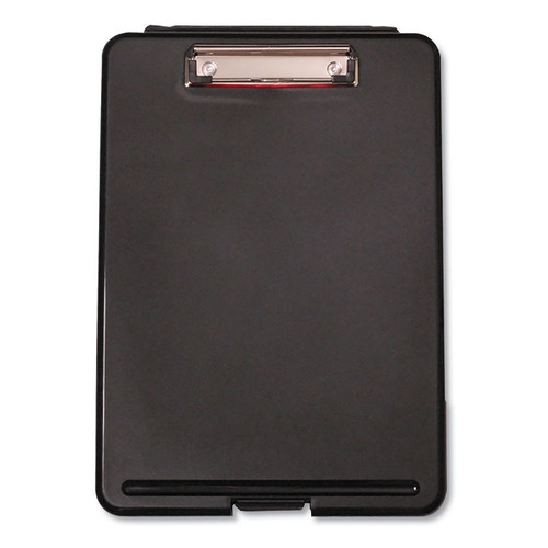 Storage Clipboard, 0.5" Clip Capacity, Holds 8.5 x 11 Sheets, Black [SKU: UNV40318]
