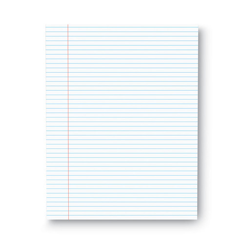 Glue Top Pads, Narrow Rule, 50 White 8.5 x 11 Sheets, Dozen [SKU: UNV41000]