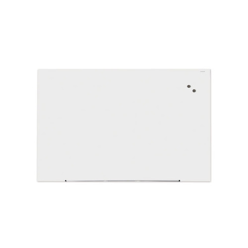 Frameless Magnetic Glass Marker Board, 72" x 48", White [SKU: UNV43204]