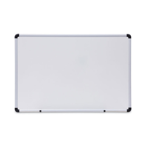 Dry Erase Board, Melamine, 36 x 24, White, Black/Gray Aluminum/Plastic Frame [SKU: UNV43723]
