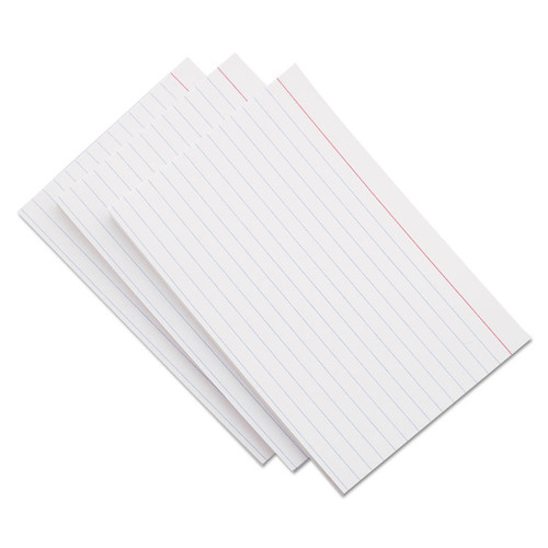Ruled Index Cards, 5 x 8, White, 500/Pack [SKU: UNV47255]