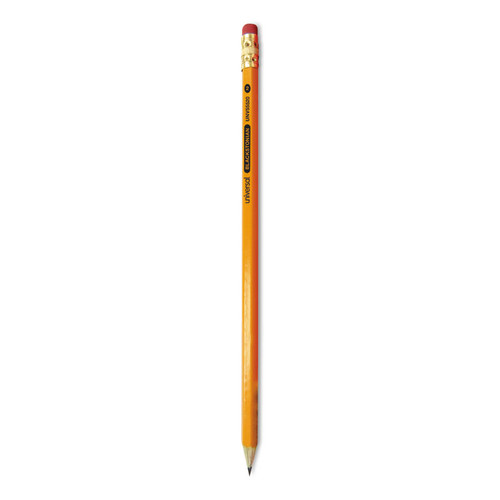 Deluxe Blackstonian Pencil, HB (#2), Black Lead, Yellow Barrel, Dozen [SKU: UNV55520]
