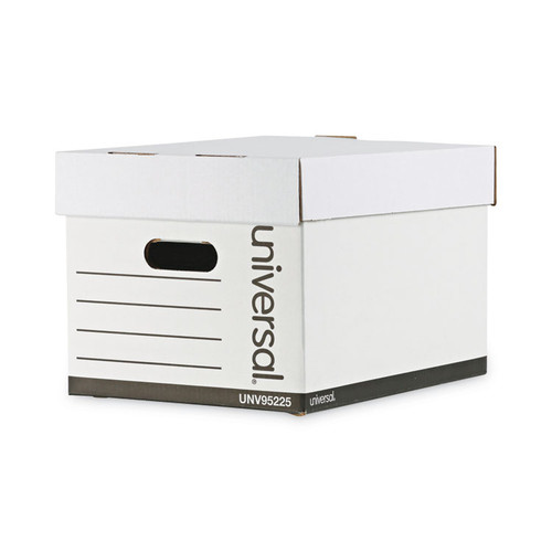 Professional-Grade Heavy-Duty Storage Boxes, Letter/Legal Files, White, 12/Carton [SKU: UNV95225]