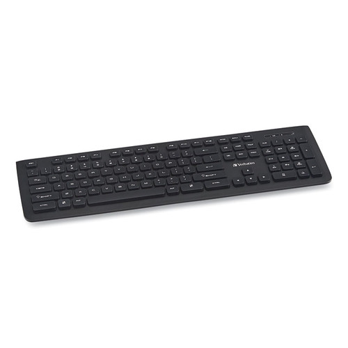 Wireless Slim Keyboard, 103 Keys, Black [SKU: VER99793]