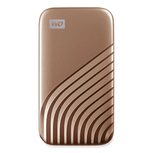 MY PASSPORT External Solid State Drive, 1 TB, USB 3.2, Gold [SKU: WDCAGF0010BGD]