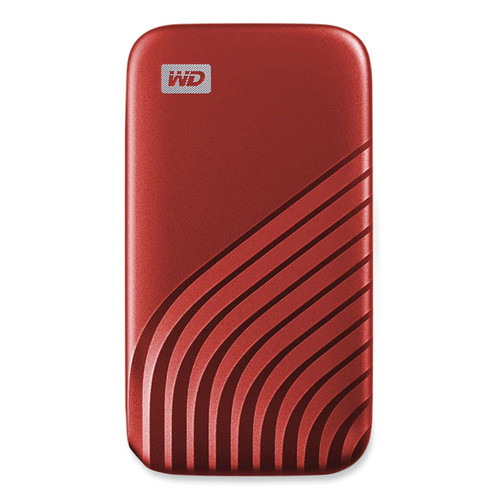 MY PASSPORT External Solid State Drive, 2 TB, USB 3.2, Red [SKU: WDCAGF0020BRD]
