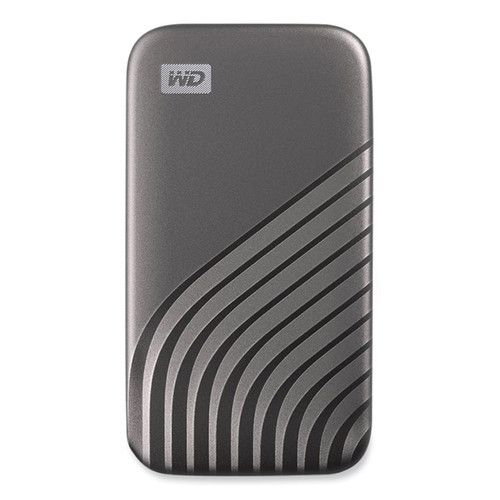 MY PASSPORT External Solid State Drive, 500 GB, USB 3.2, Gray [SKU: WDCAGF5000AGY]