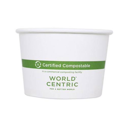 Paper Bowls, 16 oz, 4.4" Diameter x 3"h, White, 500/Carton [SKU: WORBOPA16]