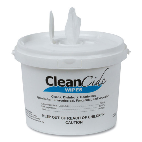 CleanCide Disinfecting Wipes, 8 x 5.5, Fresh Scent, 400/Tub [SKU: WXF3130B400DEA]