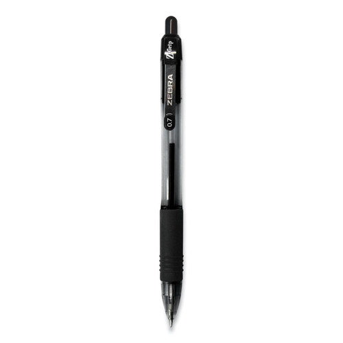 Z-Grip Ballpoint Pen, Retractable, Medium 0.7 mm, Black Ink, Black Tinted Barrel, 12/Pack [SKU: ZEB23910]