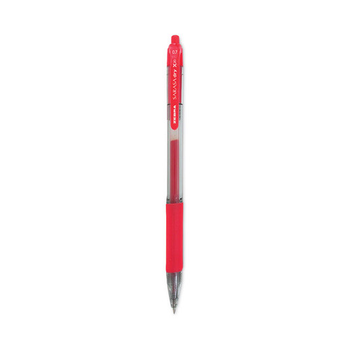 Sarasa Dry Gel X20 Gel Pen, Retractable, Medium 0.7 mm, Red Ink, Translucent Red Barrel, 12/Pack [SKU: ZEB46830]