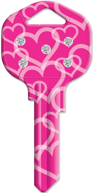 HY-KO 16005KW1-HTS Key Blank, Brass, Painted, For: Kwikset KW1, Titan KW10 Keyways [SKU: ORG0256420]