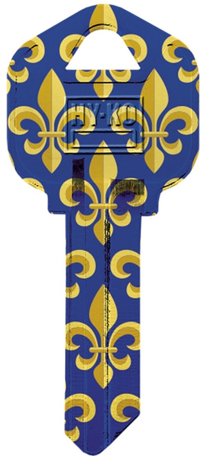 HY-KO 16005KW1-36 Key Blank, Brass, Nickel-Plated, For: Kwikset KW1 Keyways [SKU: ORG2051001]