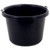 FORTEX-FORTIFLEX N-400-8BX Utility Pail, 8 qt Volume, Fortalloy Rubber Polymer, Black [SKU: ORG6908149]