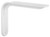 Knape & Vogt Silhouette 217SP WH 12 Shelf Bracket, 12 in L, 8 in H [SKU: ORG7193014]