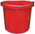 FORTEX-FORTIFLEX FB-120 FB-120R Bucket, 20 qt Volume, Rubber/Polyethylene, Red [SKU: ORG6322762]