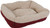 Aspenpet 80135 Pet Lounger, 19-1/2 in L, 19-1/2 in W, Oval, Lambs Wool/Corduroy Cover, Cream/Red [SKU: ORG9389214]