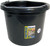 FORTEX-FORTIFLEX FB-124 FB-124BX Bucket, 24 qt Volume, Rubber/Polyethylene, Black [SKU: ORG8469744]