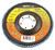 Forney 71987 Flap Disc, 4-1/2 in Dia, 7/8 in Arbor, 80 Grit, Fine, Zirconia Aluminum Abrasive, Fiberglass Backing [SKU: ORG8912032]