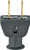 Eaton Wiring Devices 183BK-BOX Electrical Plug, 2 -Pole, 15 A, 125 V, NEMA: NEMA 5-15, Black [SKU: ORG4169215]