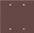 Eaton Cooper Wiring 2137 2137B-BOX Wallplate, 4-1/2 in L, 4.56 in W, 0.08 in Thick, 2 -Gang, Thermoset, Brown [SKU: ORG1571728]